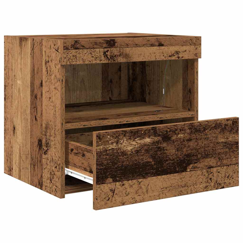 Bedside Cabinet Old Wood 50 x 40 x 45 cm Engineered Wood