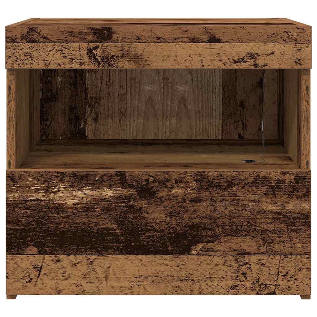 Bedside Cabinet Old Wood 50 x 40 x 45 cm Engineered Wood