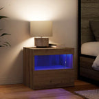 Bedside Cabinet Artisan Oak 50 x 40 x 45 cm Engineered Wood