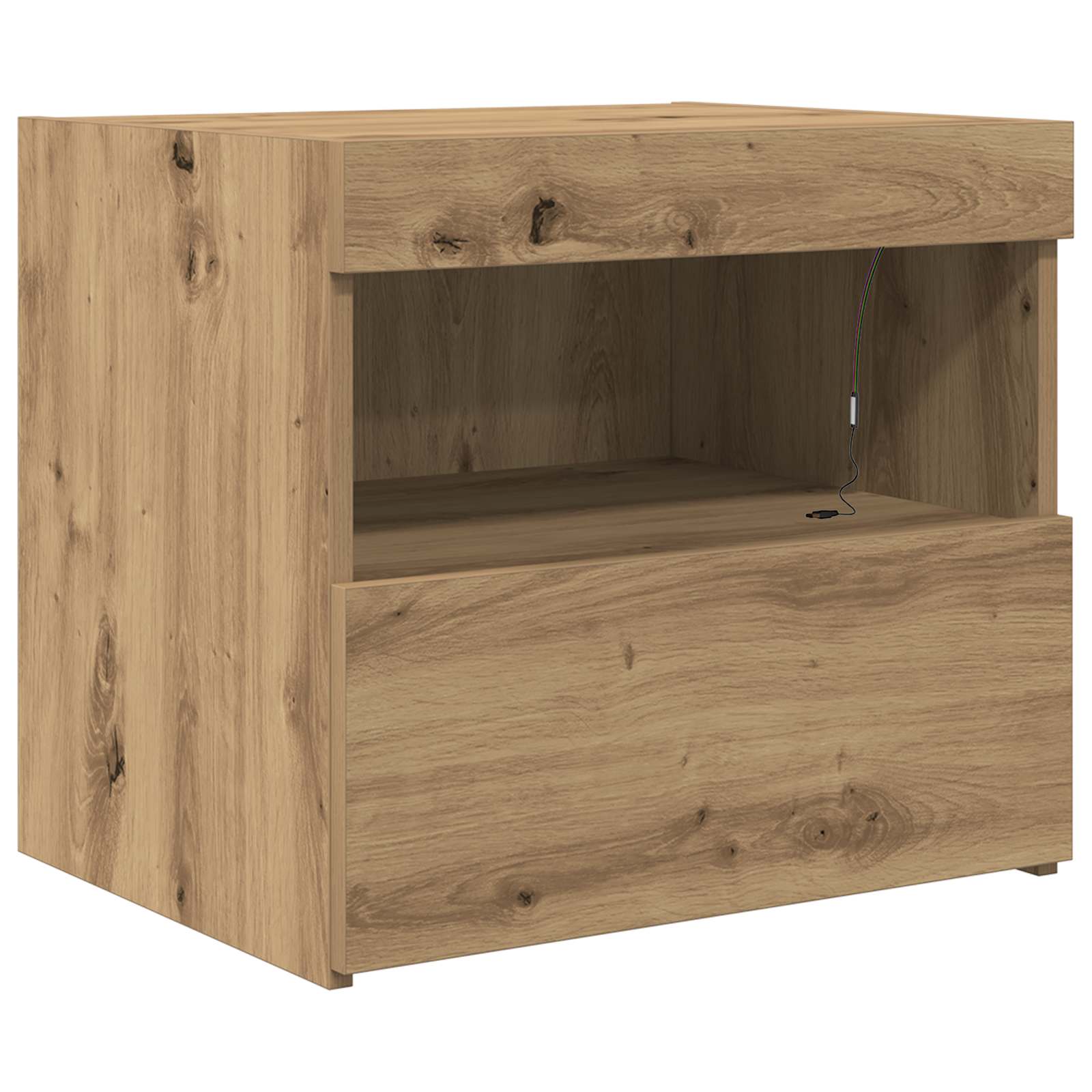 Bedside Cabinet Artisan Oak 50 x 40 x 45 cm Engineered Wood