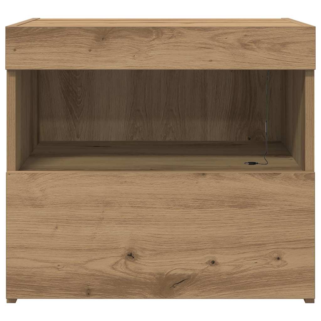 Bedside Cabinet Artisan Oak 50 x 40 x 45 cm Engineered Wood