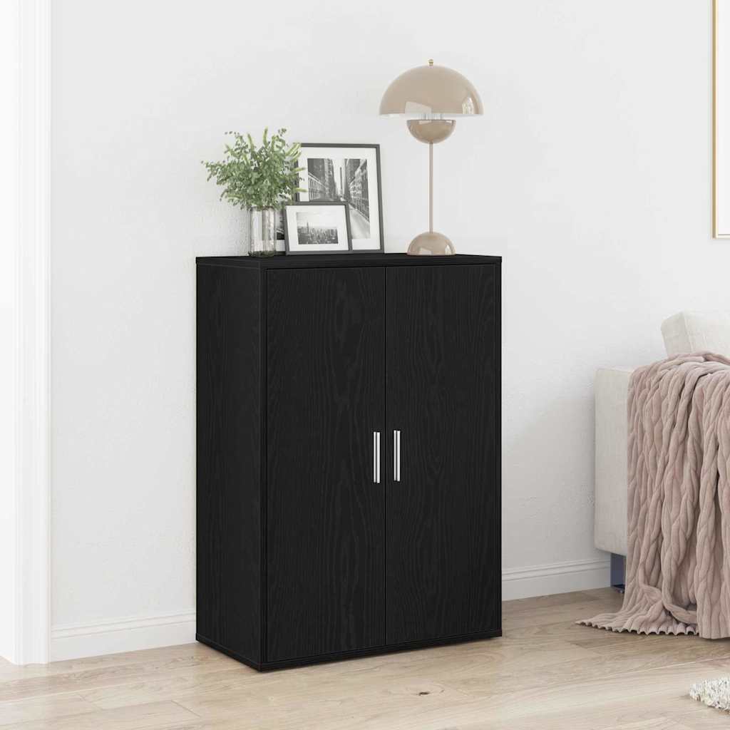 Sideboard Black Oak 60 x 31 x 84 cm Engineered Wood