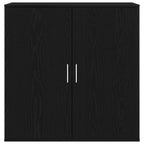 Sideboard Black Oak 79 x 38 x 80 cm Engineered Wood