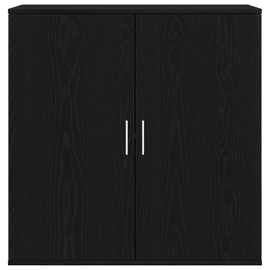 Sideboard Black Oak 79 x 38 x 80 cm Engineered Wood
