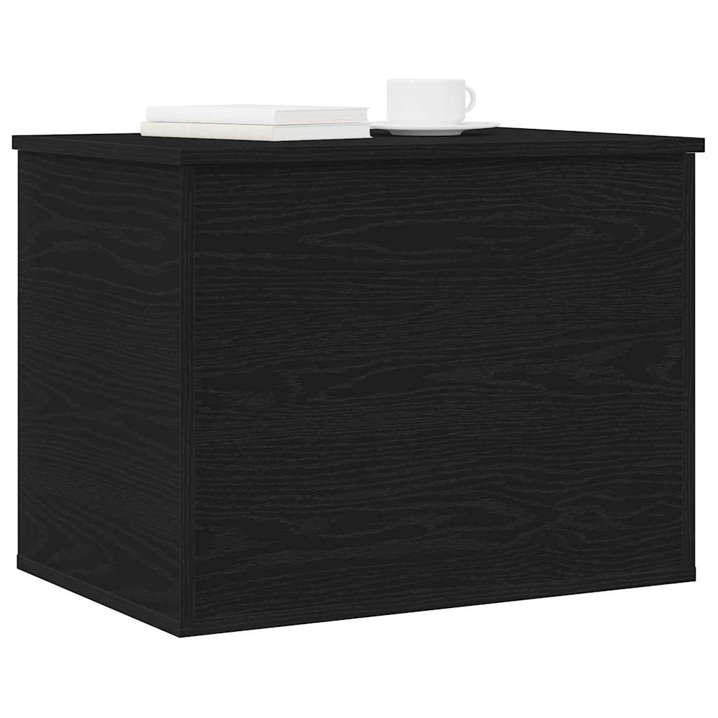 Storage Box Black oak 60 x 42 x 46 cm Engineered Wood
