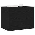 Storage Box Black oak 60 x 42 x 46 cm Engineered Wood