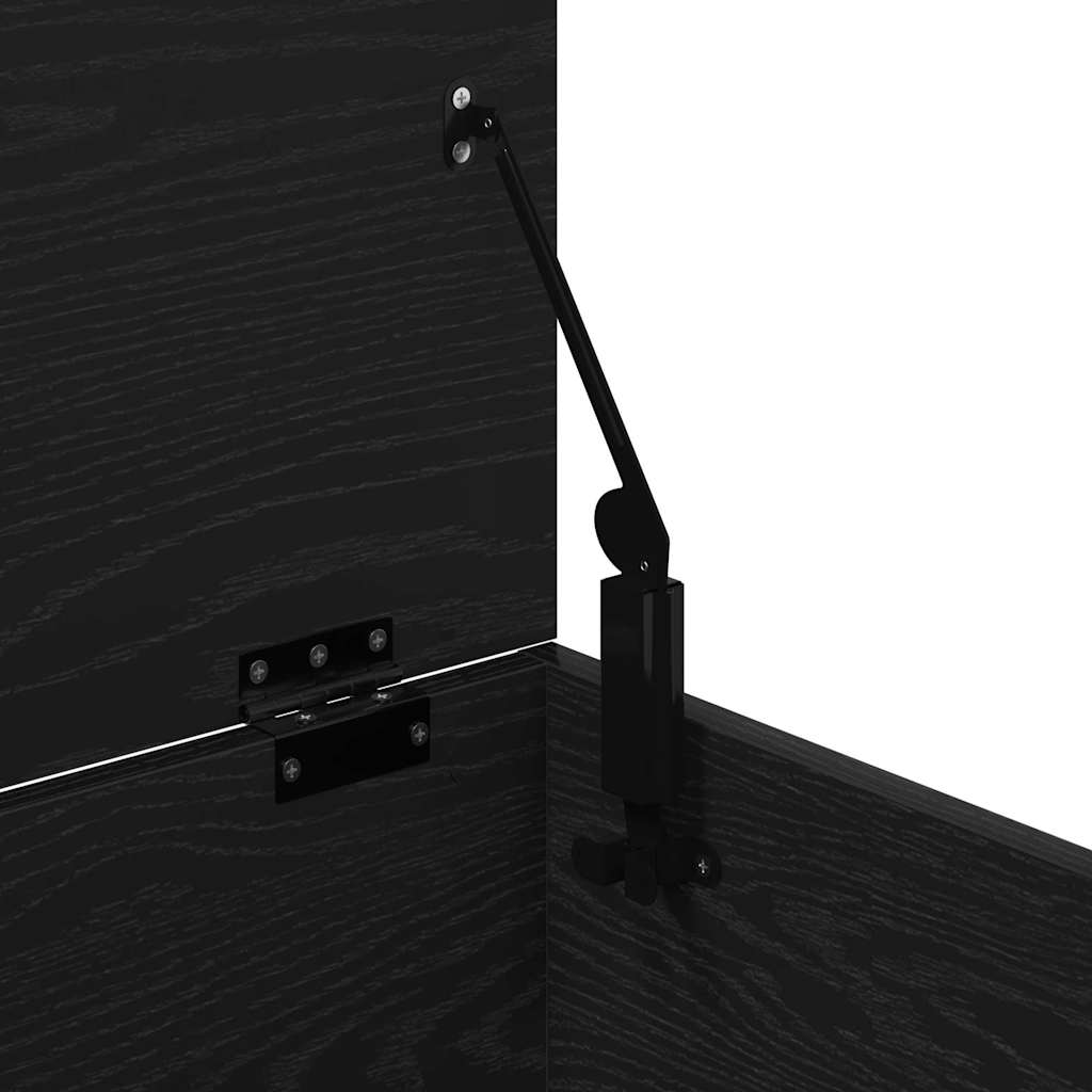 Storage Box Black oak 100 x 42 x 46 cm Engineered Wood