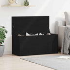Storage Box Black oak 100 x 42 x 46 cm Engineered Wood
