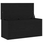 Storage Box Black oak 100 x 42 x 46 cm Engineered Wood