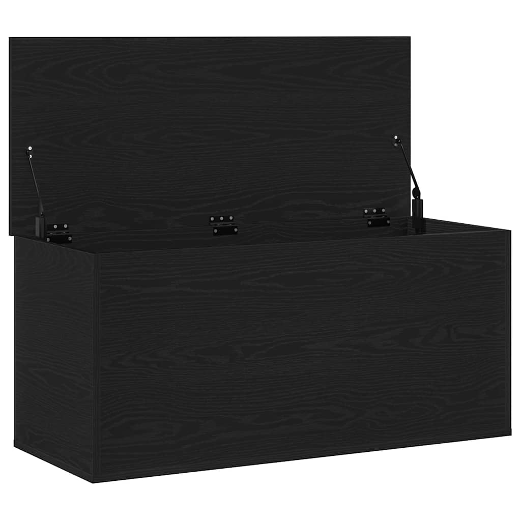 Storage Box Black oak 100 x 42 x 46 cm Engineered Wood