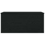 Storage Box Black oak 100 x 42 x 46 cm Engineered Wood