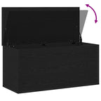 Storage Box Black oak 100 x 42 x 46 cm Engineered Wood