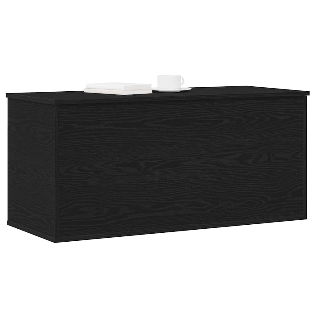 Storage Box Black oak 100 x 42 x 46 cm Engineered Wood