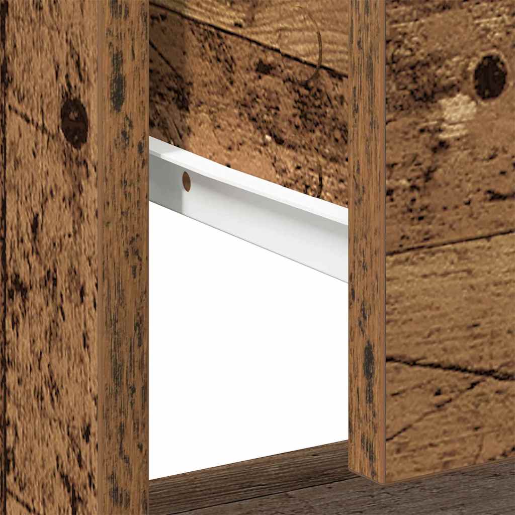 Nightstand 2 pcs Old Wood 45 x 34 x 44 cm Engineered Wood