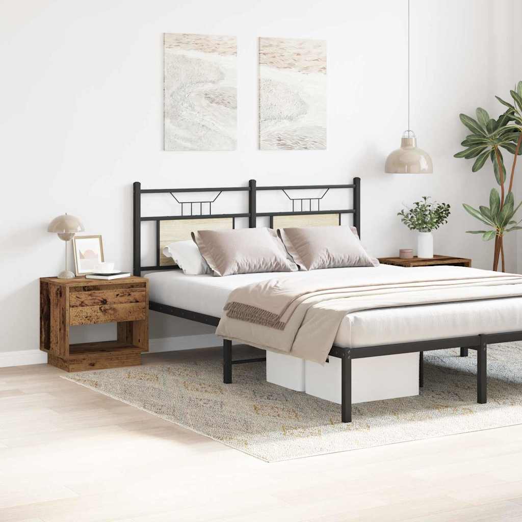 Nightstand 2 pcs Old Wood 45 x 34 x 44 cm Engineered Wood