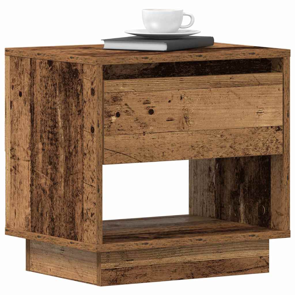 Nightstand 2 pcs Old Wood 45 x 34 x 44 cm Engineered Wood