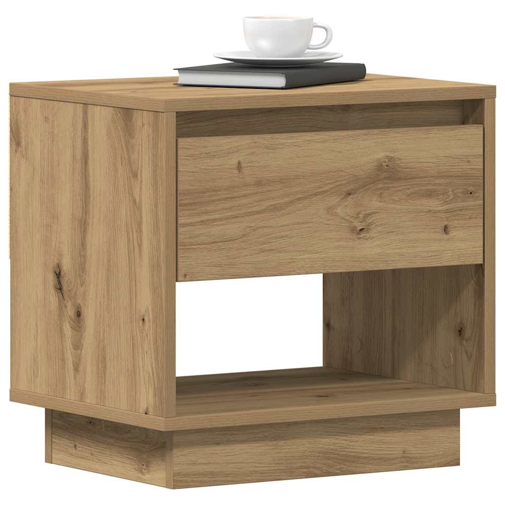 Nightstand 2 pcs Artisan Oak 45 x 34 x 44 cm Engineered Wood