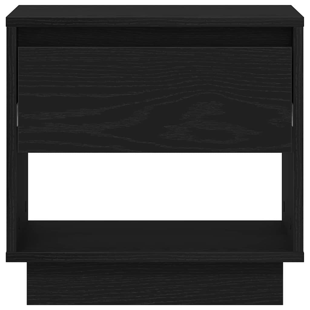 Nightstand Black Oak 45 x 34 x 44 cm Engineered Wood