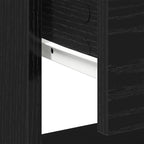 Nightstand 2 pcs Black Oak 45 x 34 x 44 cm Engineered Wood