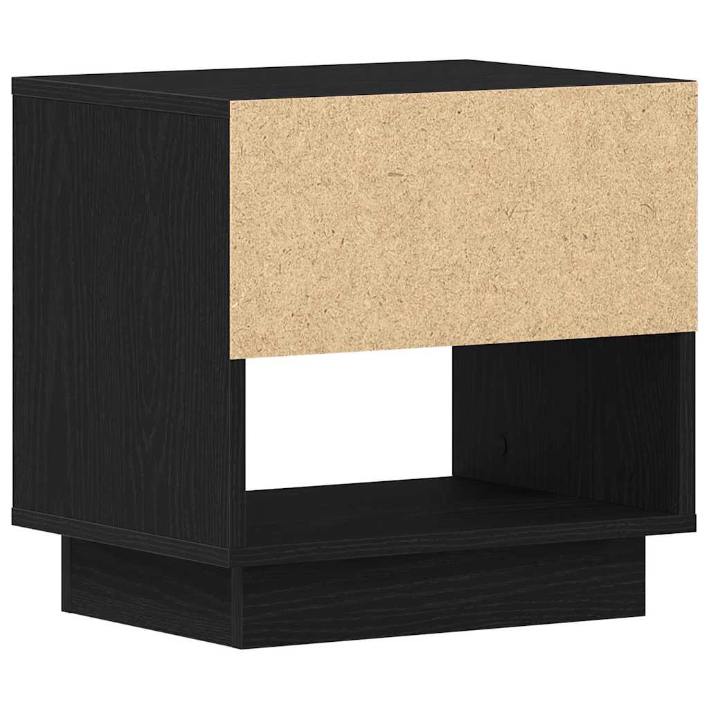 Nightstand 2 pcs Black Oak 45 x 34 x 44 cm Engineered Wood