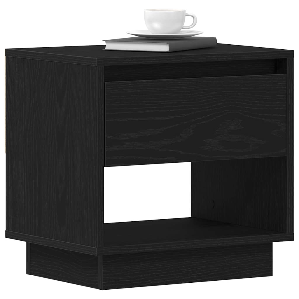 Nightstand 2 pcs Black Oak 45 x 34 x 44 cm Engineered Wood