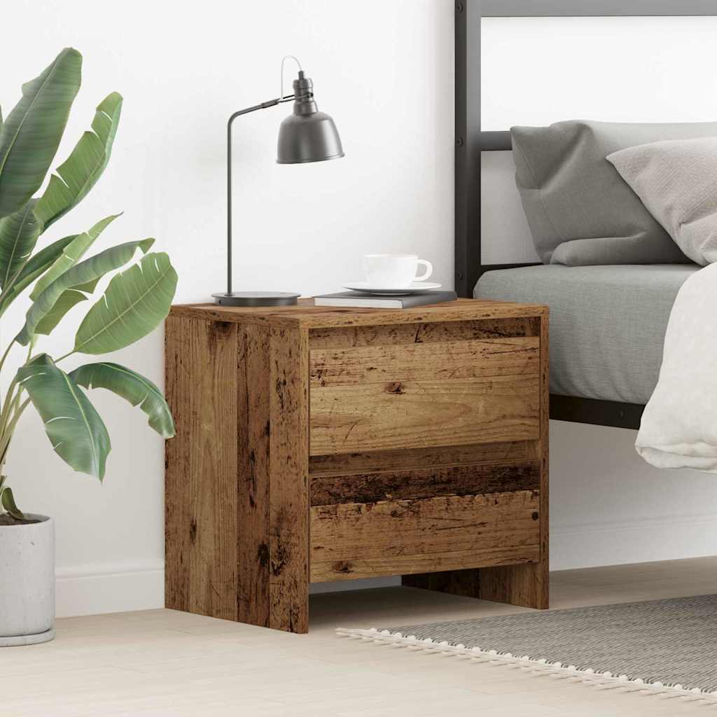 Bedside Cabinet Old Wood 45 x 34 x 44.5 cm Engineered Wood
