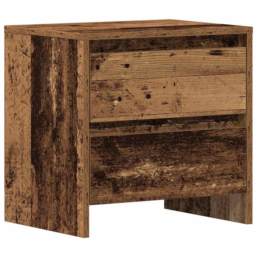 Bedside Cabinet with Drawer 2 pcs Old Wood 45 x 34 x 44.5 cm