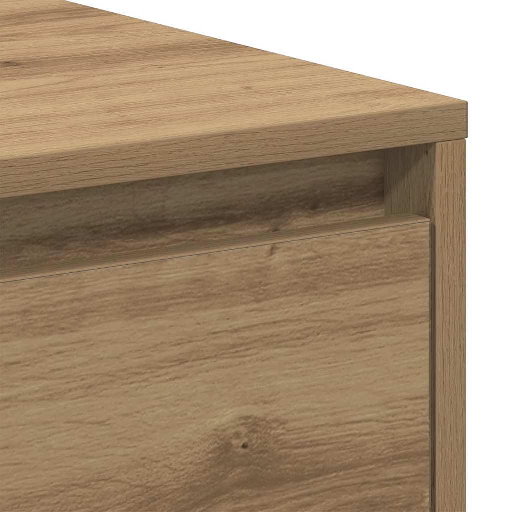 Bedside Cabinet with Drawer 2 pcs Artisan Oak 45 x 34 x 44.5 cm