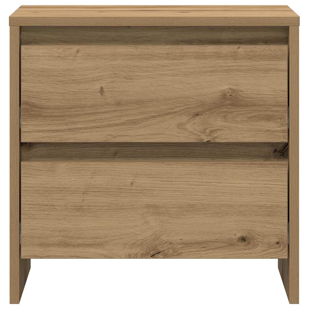 Bedside Cabinet with Drawer 2 pcs Artisan Oak 45 x 34 x 44.5 cm