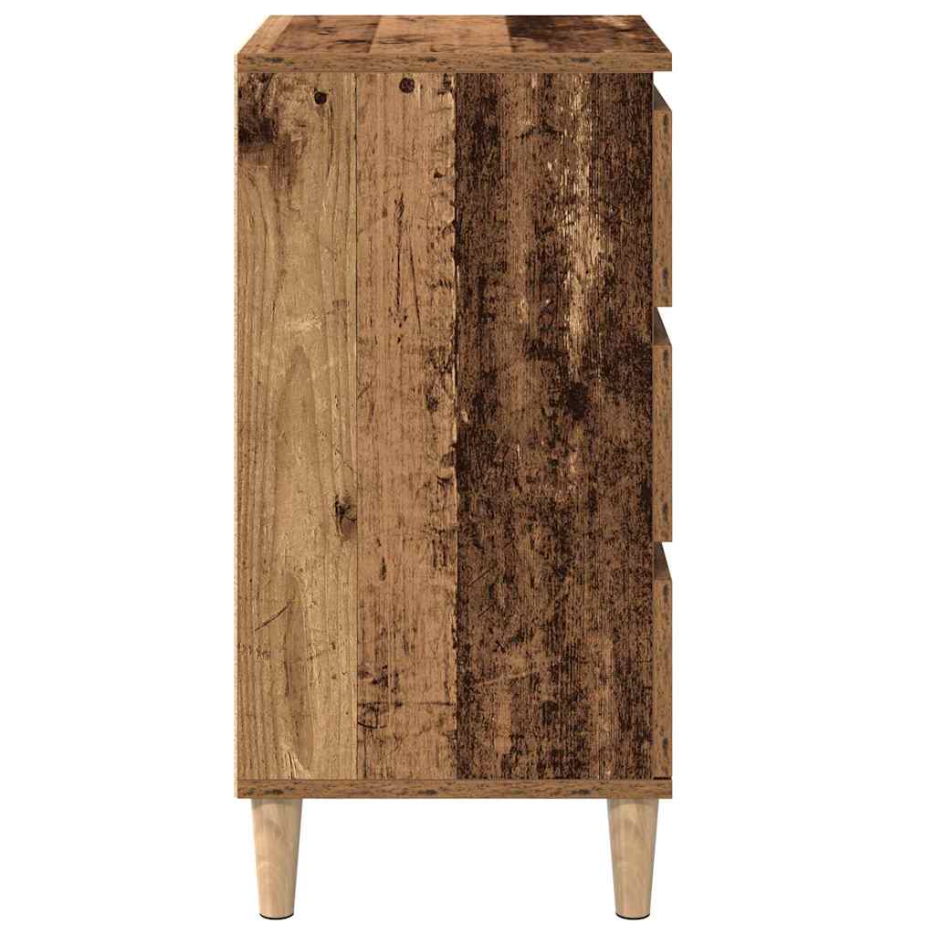 Bedside Cabinet Old Wood 40 x 35 x 70 cm Engineered Wood