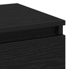 Bedside Cabinet Black Oak 45 x 35 x 44 cm Engineered Wood