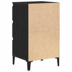 Bedside Cabinet Black Oak 45 x 35 x 44 cm Engineered Wood
