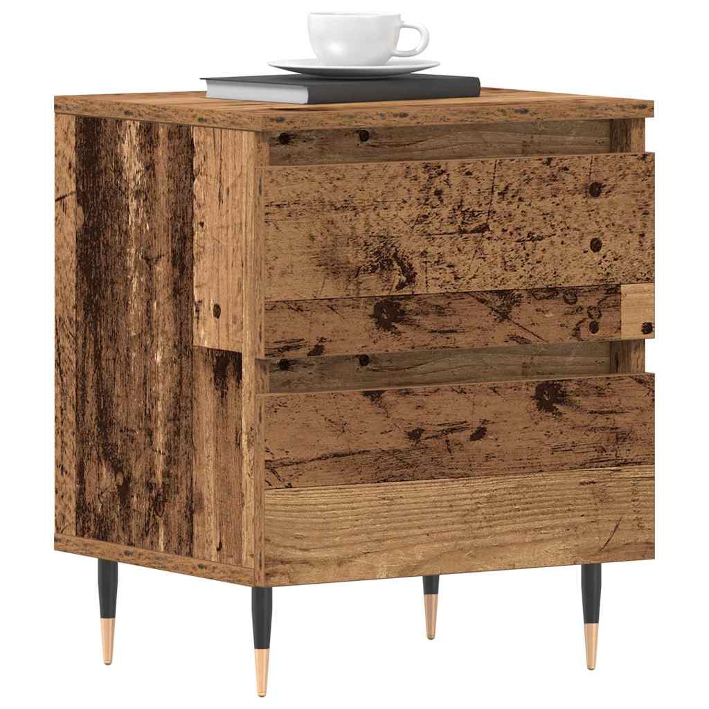Bedside Cabinet Old Wood 40 x 35 x 50 cm Engineered Wood