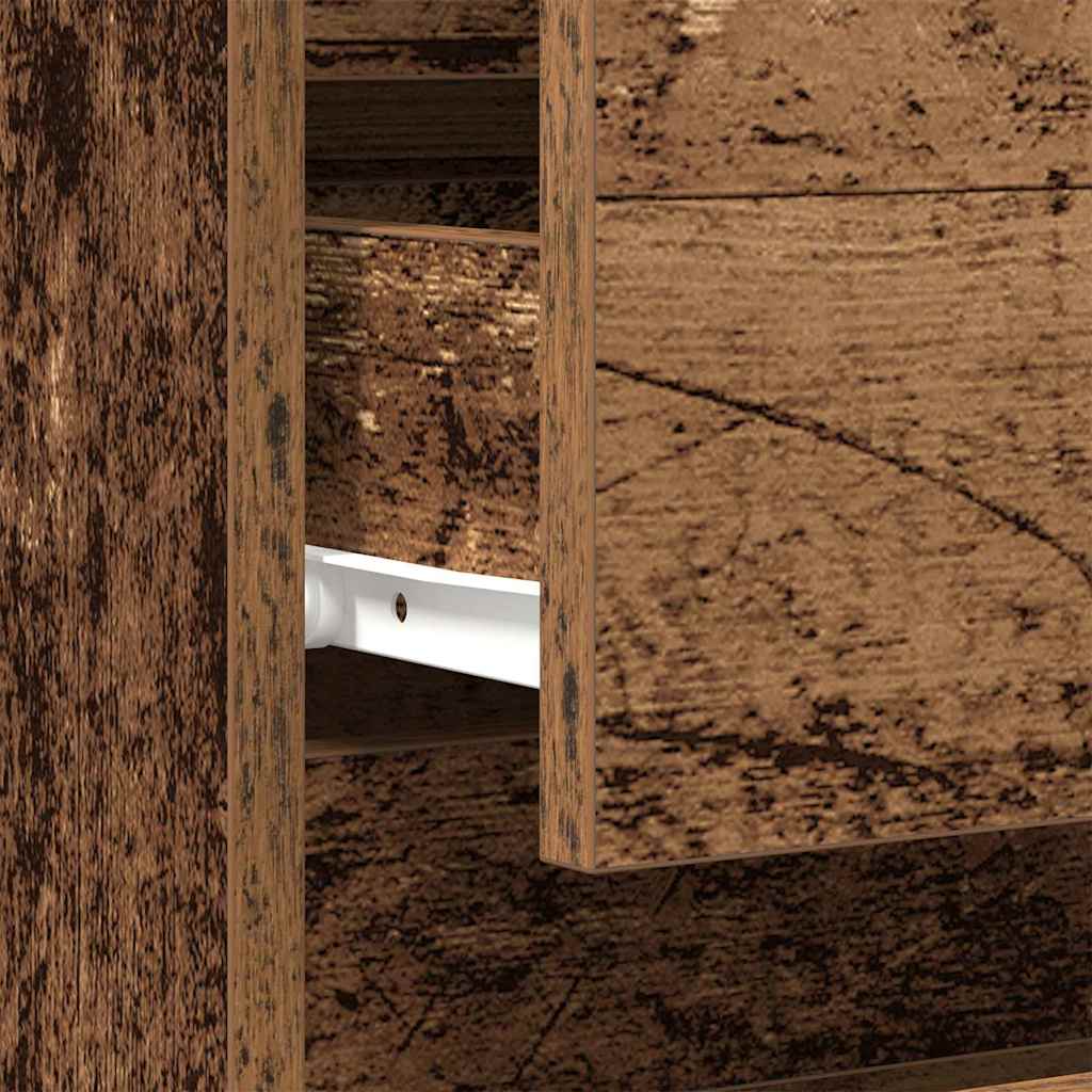 Bedside Cabinet 2 pcs Old Wood 40 x 35 x 50 cm Engineered Wood