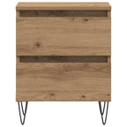 Bedside Cabinet with Drawer 2 pcs Artisan oak 40 x 35 x 50 cm