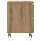 Bedside Cabinet with Drawer 2 pcs Artisan oak 40 x 35 x 50 cm