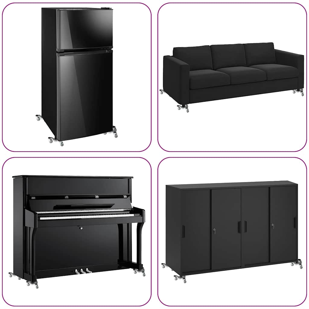 Furniture Rollers 4 pcs 16x14.5x5.5 cm Steel 180 kg