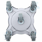 Furniture Rollers 4 pcs with Lifter 15.5x15.5x5.5 cm Steel 1000 kg