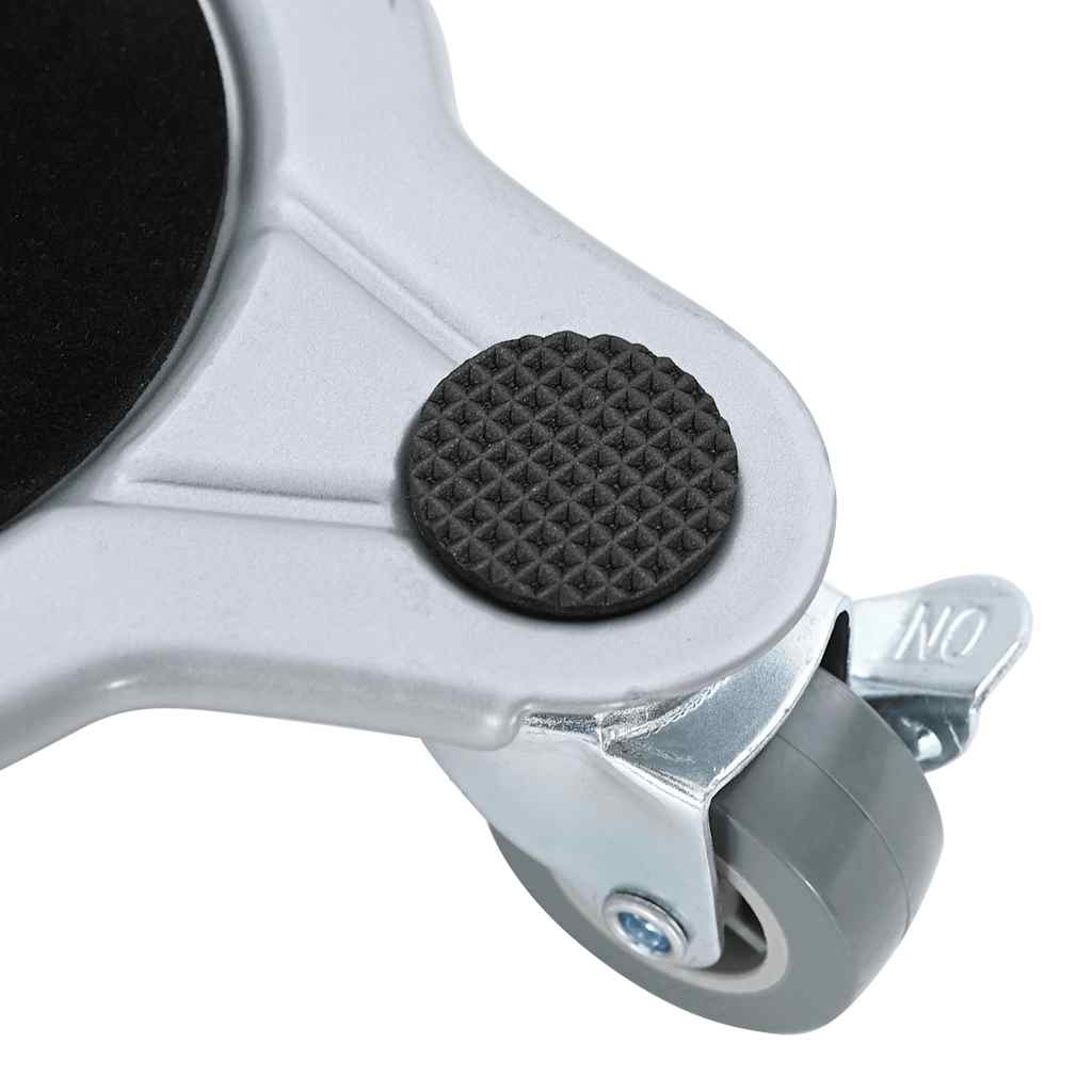 Furniture Rollers 4 pcs with Lifter 15.5x15.5x5.5 cm Steel 1000 kg