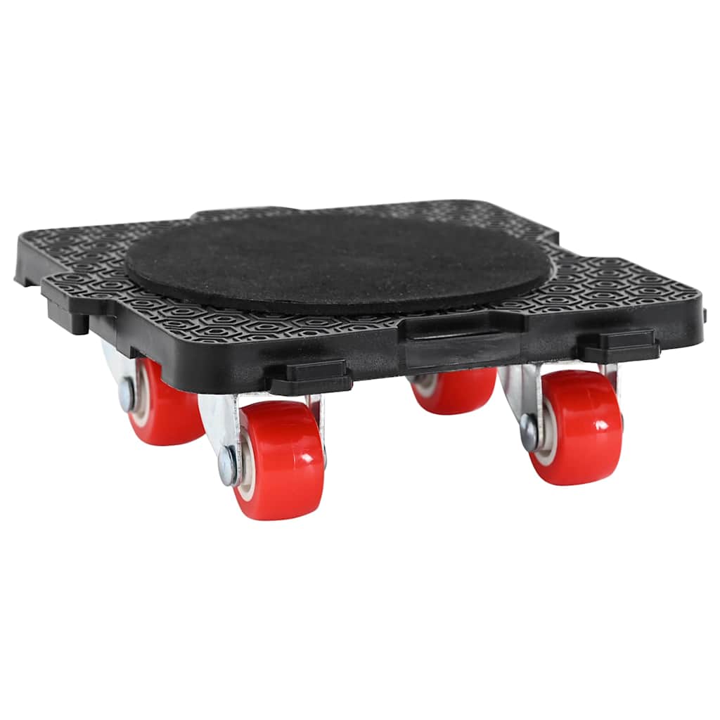 Furniture Rollers 4 pcs with Lifter Black 13.5x13.5x4,2 cm 300 kg