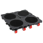 Furniture Rollers 4 pcs with Lifter Black 13.5x13.5x4,2 cm 300 kg