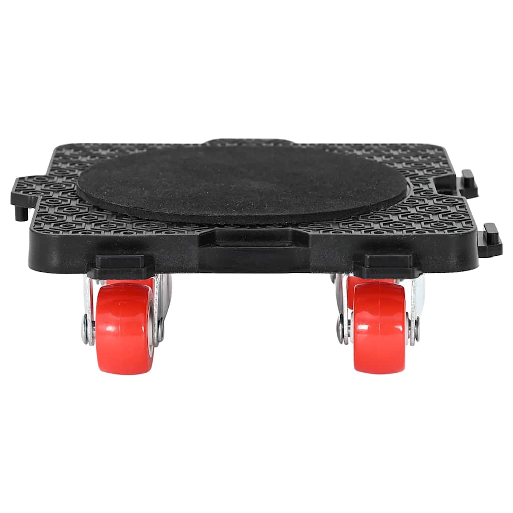 Furniture Rollers 4 pcs with Lifter Black 13.5x13.5x4,2 cm 300 kg