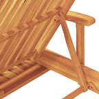 Sun Lounger 2 pcs Beige 200 x 67 x 84 cm Solid Acacia Wood