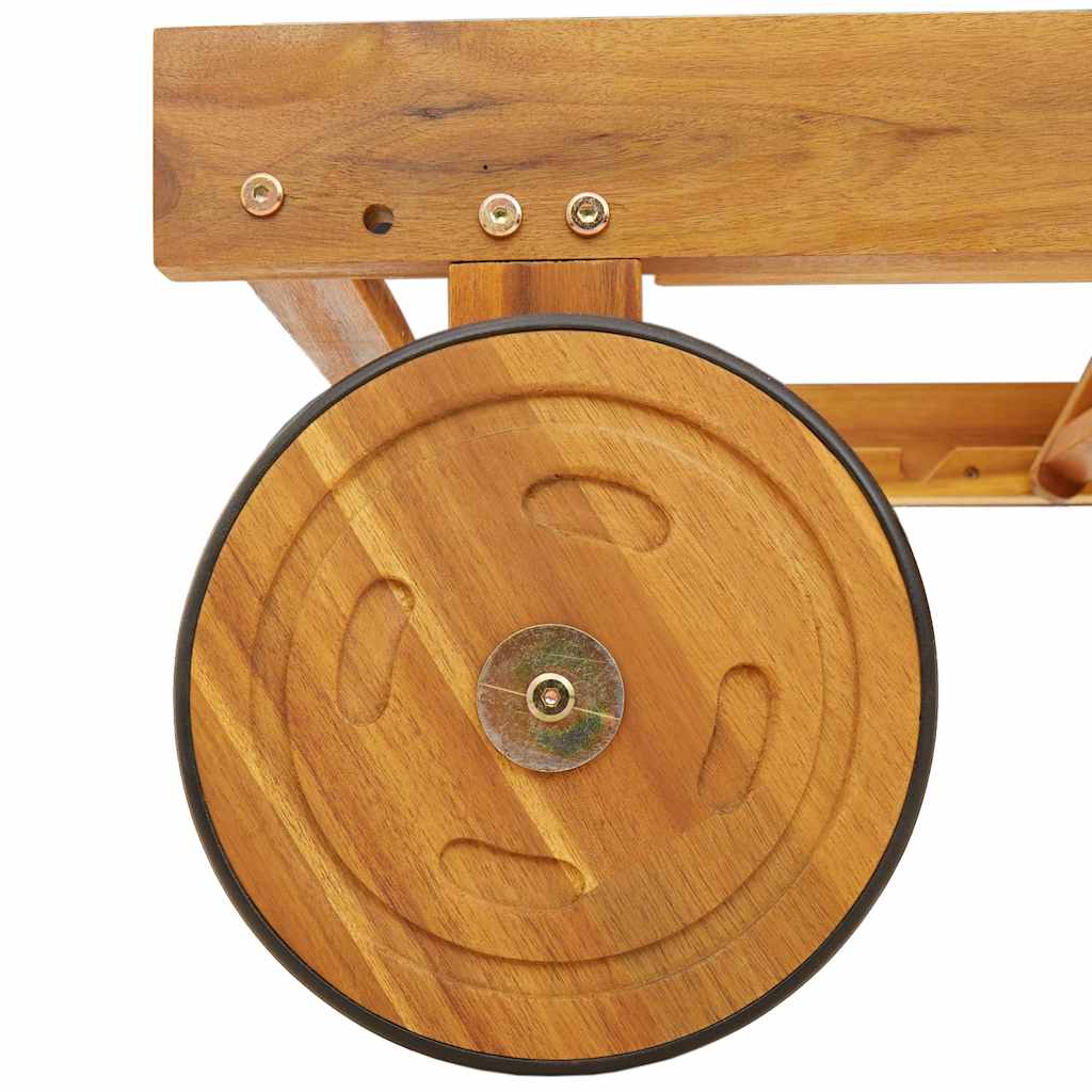 Sun Loungers 2 pcs Solid Wood Acacia