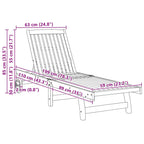 Sun Loungers 2 pcs Solid Wood Acacia