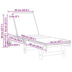 Sun Lounger Reclining 2-person 2 pcs Brown Solid Acacia Wood