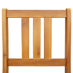 Garden Chair Folding 4 pcs Oil Natural 40 x 42 x 85 cm