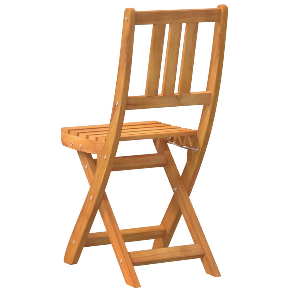 Garden Chair Folding 4 pcs Oil Natural 40 x 42 x 85 cm