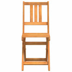 Garden Chair Folding 4 pcs Oil Natural 40 x 42 x 85 cm