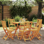 Garden Chair Folding 6 pcs Oil Natural 40 x 42 x 85 cm